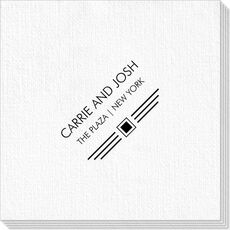 Modern Deco Scroll Deville Napkins