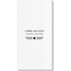 Modern Deco Scroll Deville Guest Towels