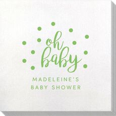 Confetti Dots Oh Baby Bamboo Luxe Napkins