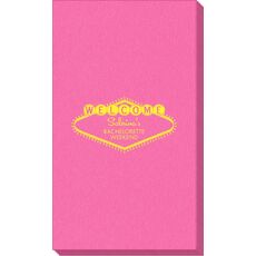 Welcome Marquee Linen Like Guest Towels