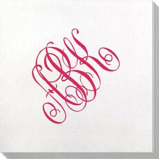 Large Interlocking Script Monogram Bamboo Luxe Napkins