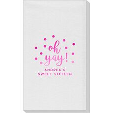 Confetti Dots Oh Yay! Linen Like Guest Towels