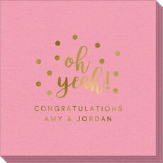 Confetti Dots Oh Yeah! Linen Like Napkins