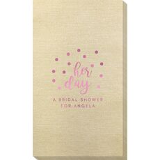Confetti Dots Her Day Bamboo Luxe Guest Towels