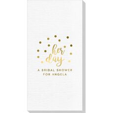 Confetti Dots Her Day Deville Guest Towels