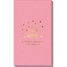 Confetti Dots Her Day Linen Like Guest Towels