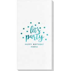 Confetti Dots Let's Party Deville Guest Towels