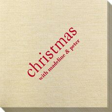 Big Word Christmas Bamboo Luxe Napkins