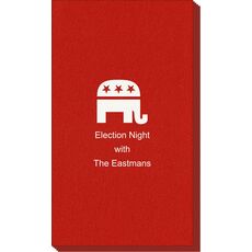 Patriotic Elephant Linen Like Guest Towels