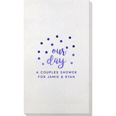 Confetti Dots Our Day Bamboo Luxe Guest Towels