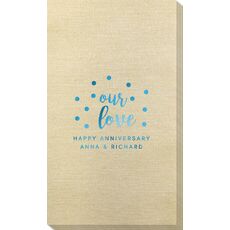 Confetti Dots Our Love Bamboo Luxe Guest Towels