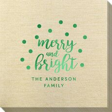 Confetti Dots Merry and Bright Bamboo Luxe Napkins
