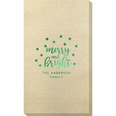 Confetti Dots Merry and Bright Bamboo Luxe Guest Towels