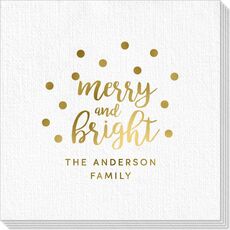 Confetti Dots Merry and Bright Deville Napkins