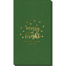 Confetti Dots Merry and Bright Linen Like Guest Towels