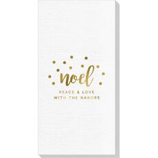 Confetti Dots Noel Deville Guest Towels