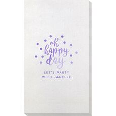 Confetti Dots Oh Happy Day Bamboo Luxe Guest Towels
