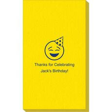 Party Hat Emoji Linen Like Guest Towels