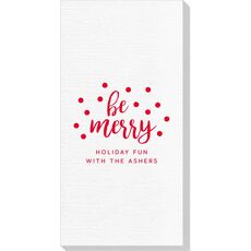 Confetti Dots Be Merry Deville Guest Towels
