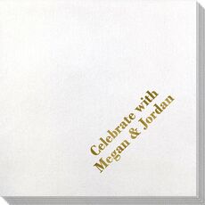 Basic Text of Your Choice Bamboo Luxe Napkins