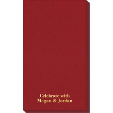 Basic Text of Your Choice Linen Like Guest Towels