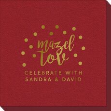 Confetti Mazel Tov Linen Like Napkins