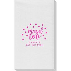 Confetti Mazel Tov Linen Like Guest Towels