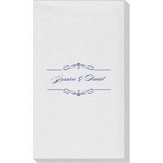 Bellissimo Scrolled Linen Like Guest Towels