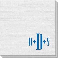Condensed Monogram Linen Like Napkins