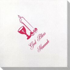 Chalice and Candle Bamboo Luxe Napkins