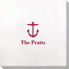 Nautical Anchor Bamboo Luxe Napkins