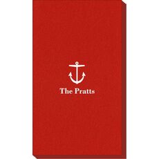 Nautical Anchor Linen Like Guest Towels