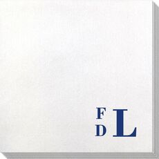 Stacked Monogram Bamboo Luxe Napkins