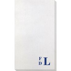 Stacked Monogram Bamboo Luxe Guest Towels