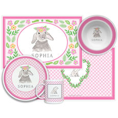 Bunny Love 4-Piece Dinnerware Set