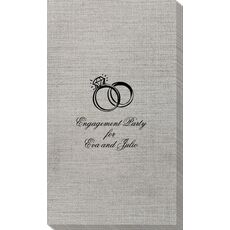 Wedding Rings Bamboo Luxe Guest Towels