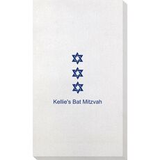 Star of David Row Bamboo Luxe Guest Towels