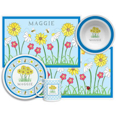 Wild Flowers 4-Piece Dinnerware Set