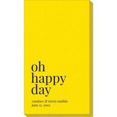 Oh Happy Day Linen Like Guest Towels