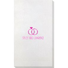 Modern Wedding Rings Bamboo Luxe Guest Towels