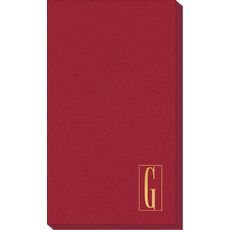 Contempo Monogram Linen Like Guest Towels