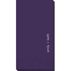 Right Side Name Guest Towels