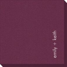 Right Side Name Linen Like Napkins