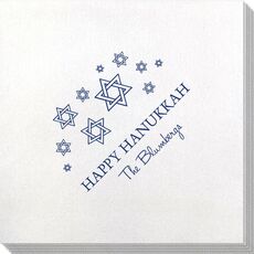 Modern Jewish Star Galaxy Bamboo Luxe Napkins