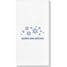 Modern Jewish Star Galaxy Deville Guest Towels