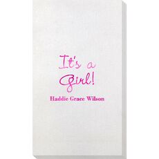 Sweet Baby Girl Bamboo Luxe Guest Towels