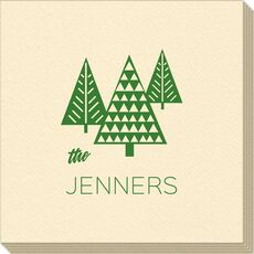 Modern Trees Linen Like Napkins