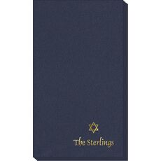 Little Star of David Linen Like Guest Towels