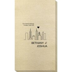 We Love New York City Bamboo Luxe Guest Towels