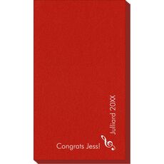 Corner Text with Treble Clef Design Linen Like Guest Towels